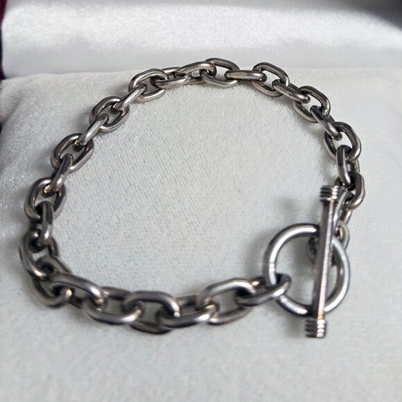 Special CLOSE OUT $* HOST PICK * ARTISAN Bracelet SOLID SILVER TOGGLE CLASP - Picture 3 of 5